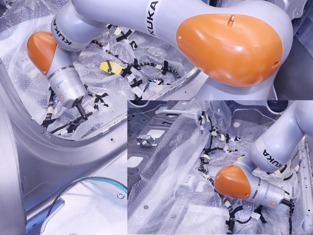 Fully automatic assembly: Installing cables automatically in the vehicle