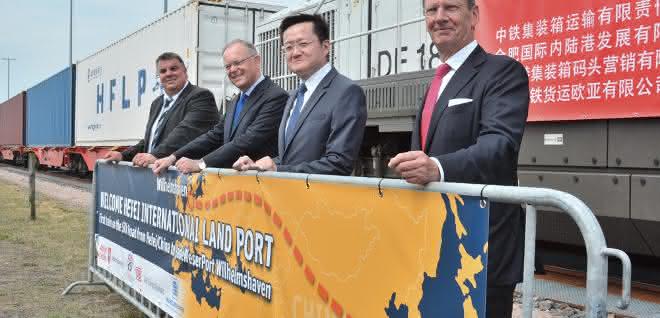 Erster Direktzug aus China erreicht JadeWeserPort Wilhelmshaven