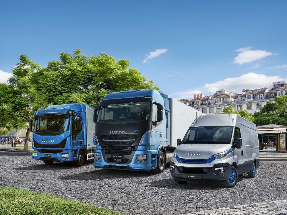 Iveco hat vom leichten Transporter über Busse bis zum Baustellenfahrzeug mit 50 Tonnen zGG ein komplettes Angebot an Methangas-Fahrzeugen für nahezu jede Transportaufgabe.