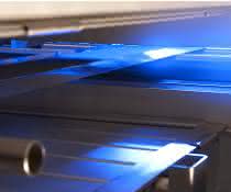 The quality of the electrode coating is checked automatically Quality of the electrode coating is checked automatically