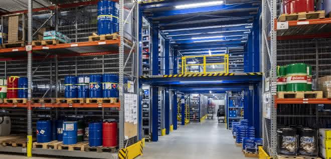 A three-storey logistics heart
