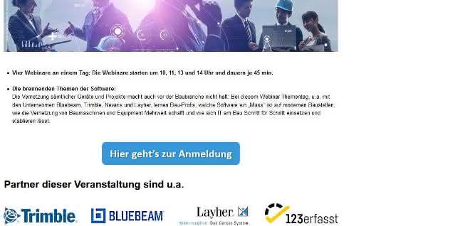 Wissen für Bauunternehmer: Die Baugewerbe Thementage