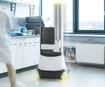Mobiler Roboter im Labor