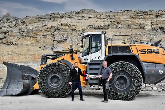 Dritter Liebherr-Radlader L 586 XPower für Schotterwerk Rinsche Dritter Liebherr-Radlader L 586 XPower für Schotterwerk Rinsche