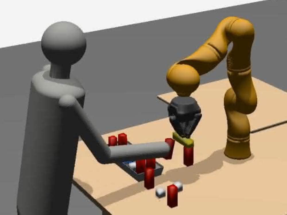 Collaborative work between humans and robots