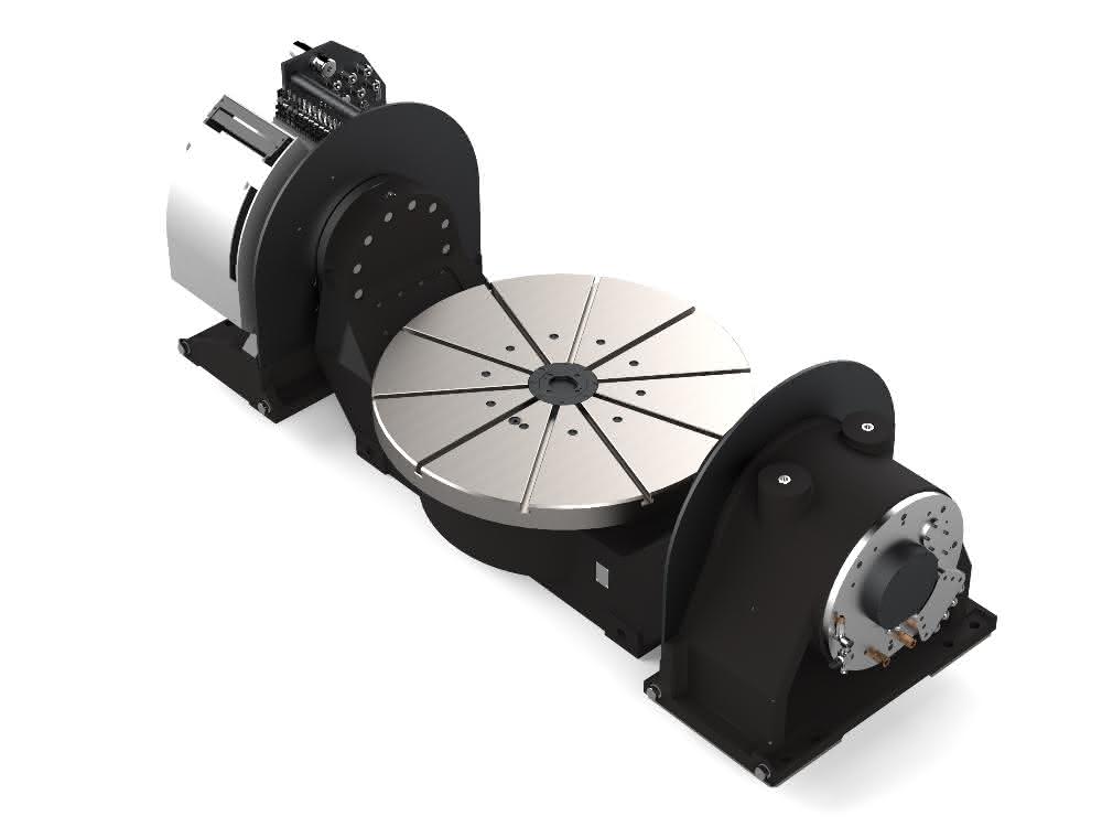 Fork milling head and swivel device