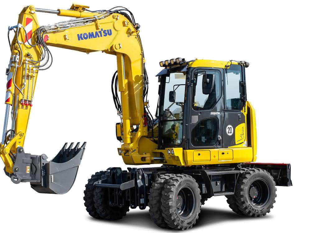 Bagger: Komatsu Europe präsentiert neuen Kompakt-Mobilbagger