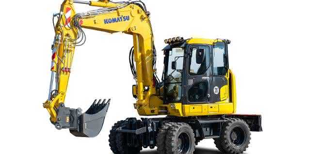 Bagger: Komatsu Europe präsentiert neuen Kompakt-Mobilbagger