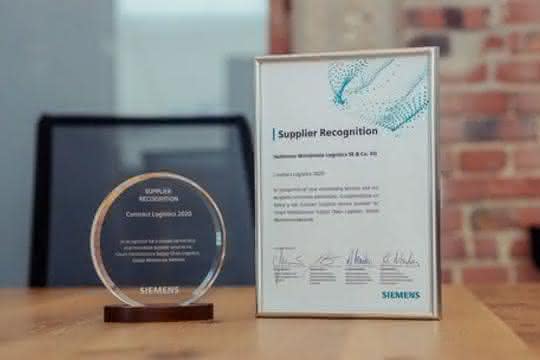 Hellmann has developed the "Siemens Smart Infrastructure Supplier Recognition"