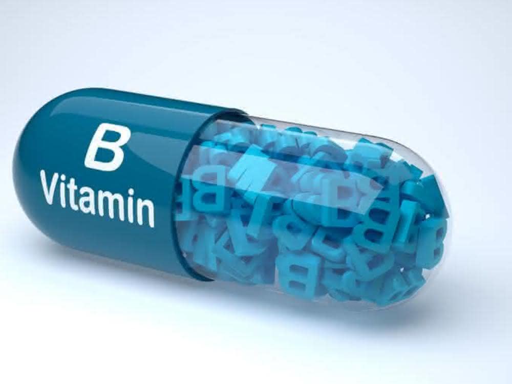 Kapsel mit Aufschrift Vitamin B
