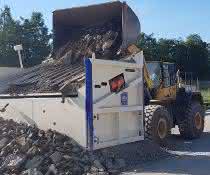 Baustoff-Recycling: Sieben bei geringem Platzbedarf Baustoff-Recycling: Sieben bei geringem Platzbedarf
