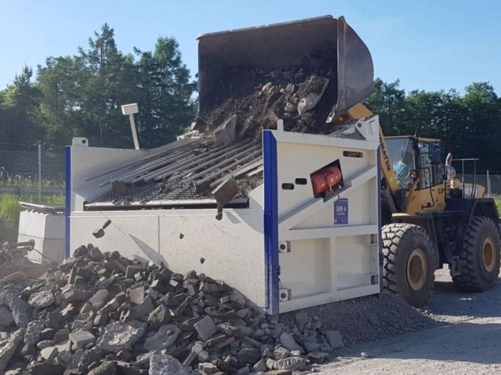 Baustoff-Recycling: Sieben bei geringem Platzbedarf
