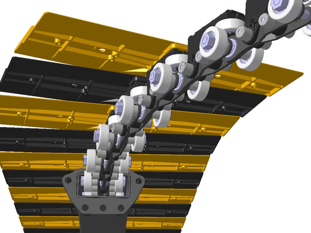 Robuster und montagefreundlicher: Plattenkettenförderer Easychain neu aufgelegt