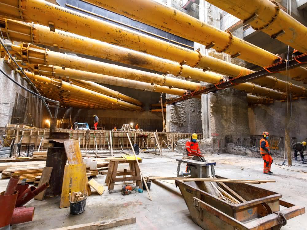 Tiefbau: U-Bahnnetz-Ausbau in Wien mit Groundforce-Lösungen
