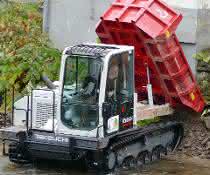 Baumaschinen: Takeuchi Dumper beseitigt Hochwasserschäden