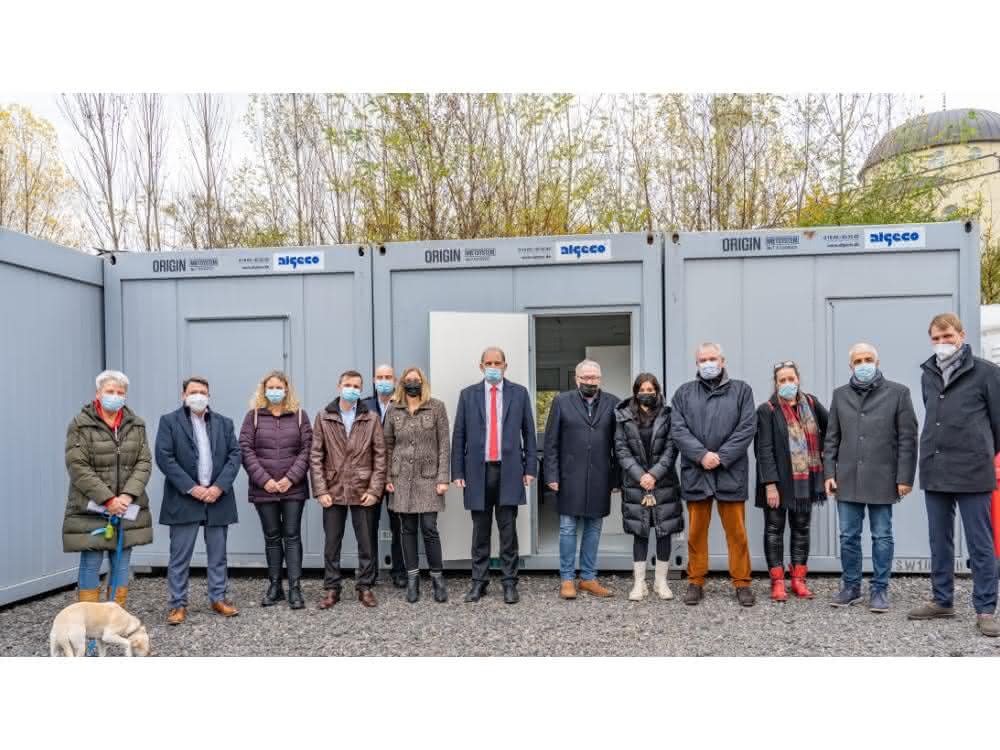Algeco spendet der Stadt Kehl fünf Container für die Winterzeit