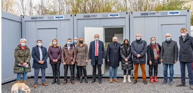 Algeco spendet der Stadt Kehl fünf Container für die Winterzeit