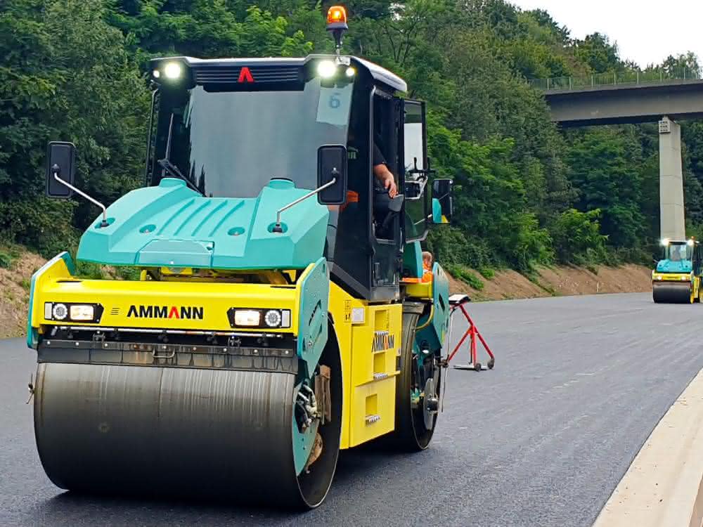 Straßenbau: Ammann-Walzen im Feldversuch
