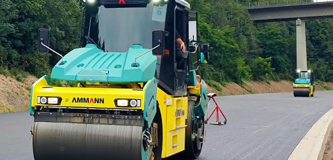 Straßenbau: Ammann-Walzen im Feldversuch