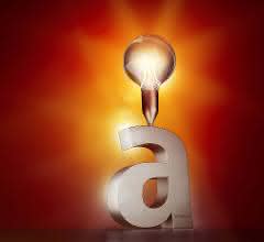 Symbol für den Award (ein "a") mit Glühbirne