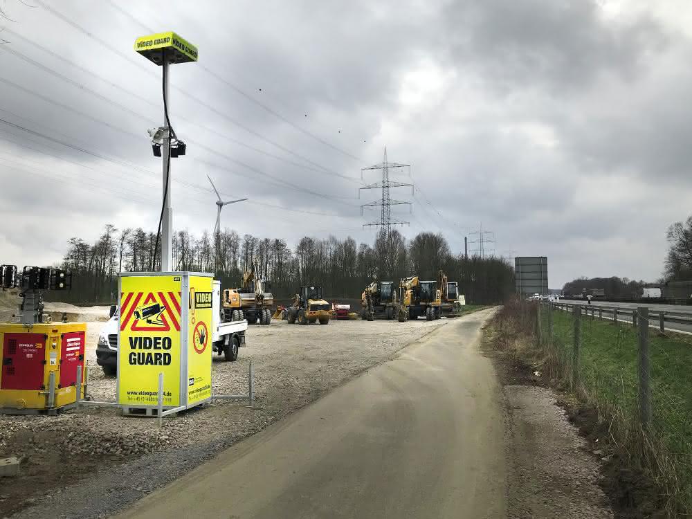 Baustelle: Diebstahlschutz in der dunklen Jahreszeit