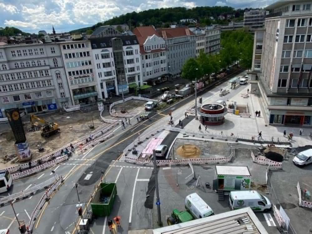 Jahnplatz-Umbau: Strabag bringt klimafreundliche Mobilität in Bielefeld voran