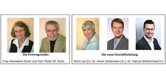 40 Jahre Dunn Labortechnik: Dunn Labortechnik nach 40 Jahren mit neuer Geschäftsführung Firmengründer und neue Geschäftsführung von Dunn Labortechnik