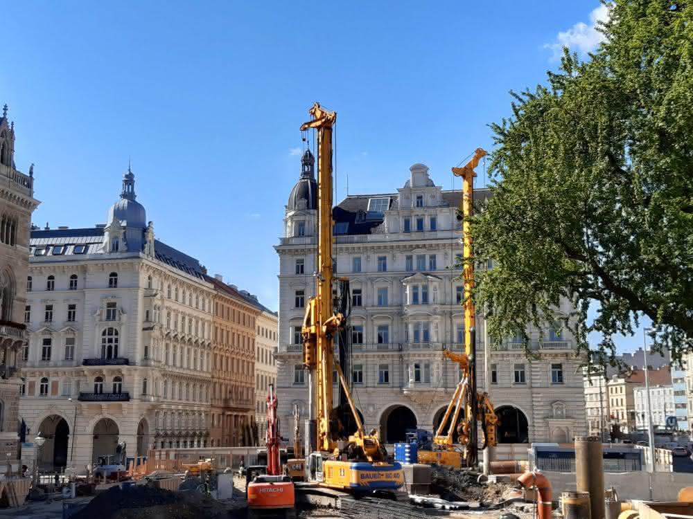 Die tiefsten Bohrpfähle Wiens