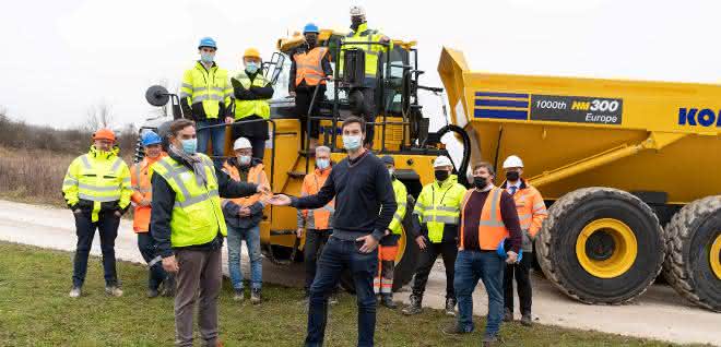 Komatsu Europe verkauft tausendsten HM300 Muldenkipper