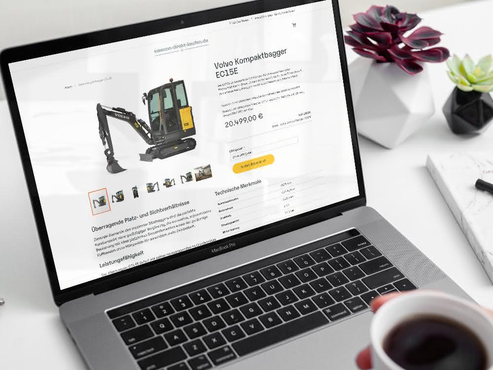Swecon Baumaschinen startet ins E-Commerce-Geschäft