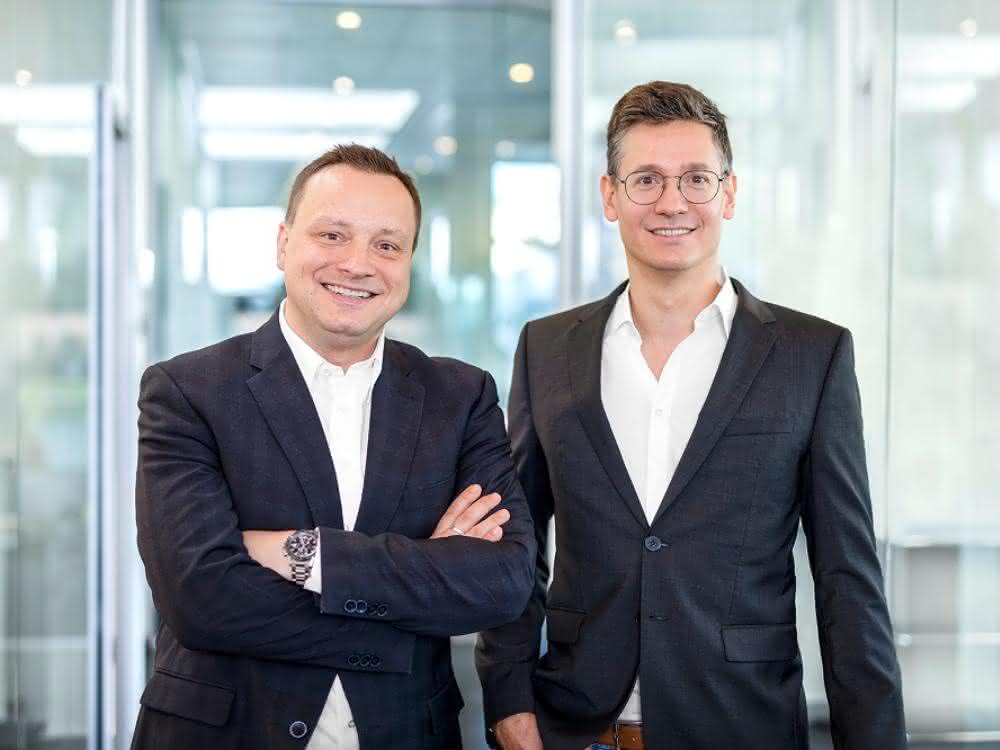 Krüss-Geschäftsführer Gordon Peters und Florian Weser.
