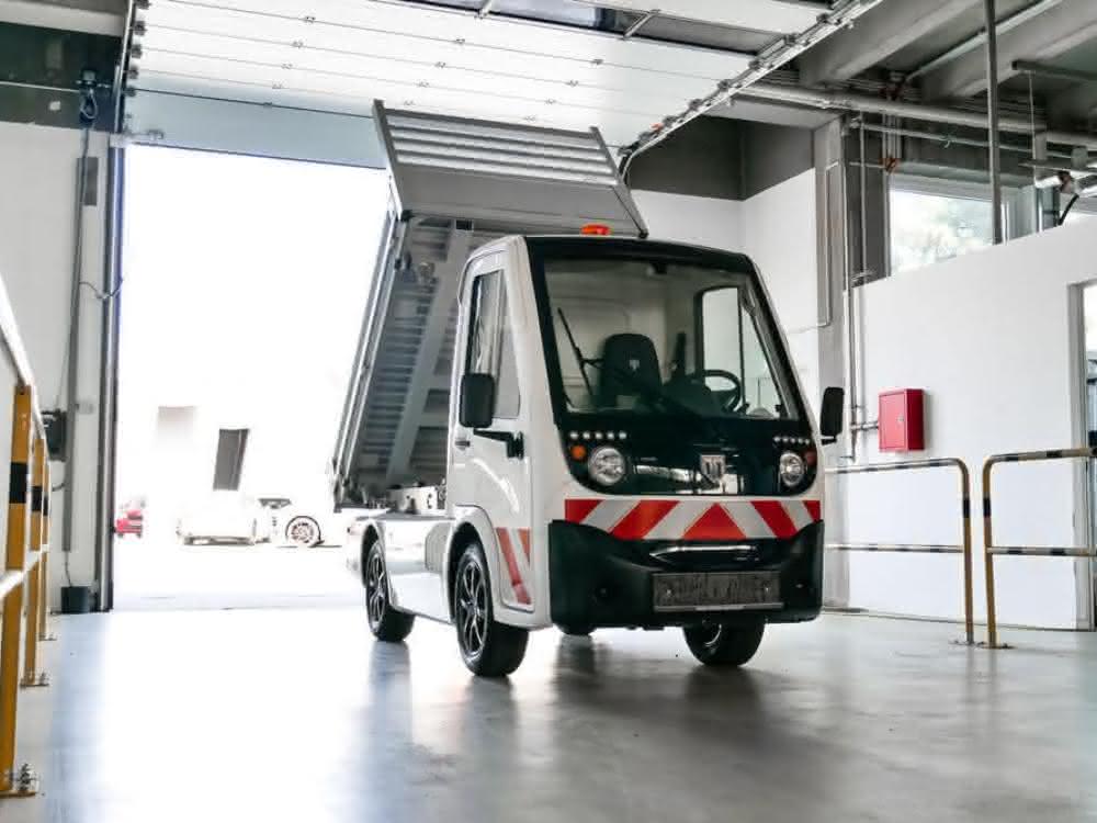 Angebot an Aufbauten erweitert: Elektrotransporter von Tropos Motors Europe: Neue Kipperaufbauten