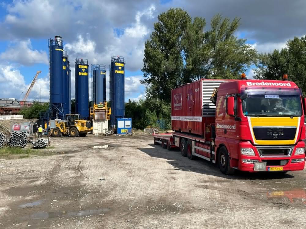 Mobile Stromversorgung: Bredenoord liefert mobilen Strom für Verkehrswegebau