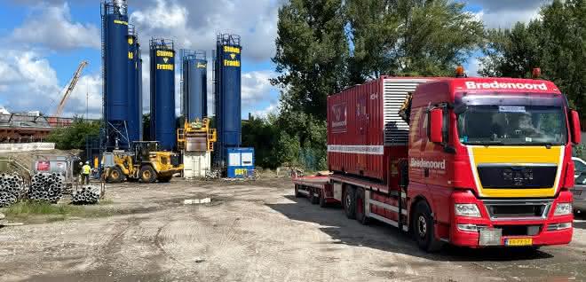 Mobile Stromversorgung: Bredenoord liefert mobilen Strom für Verkehrswegebau