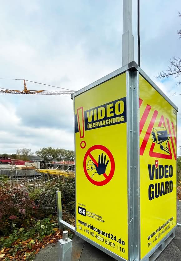 Video Guard im Einsatz: Großbaustelle in Iserlohn per Video bewacht