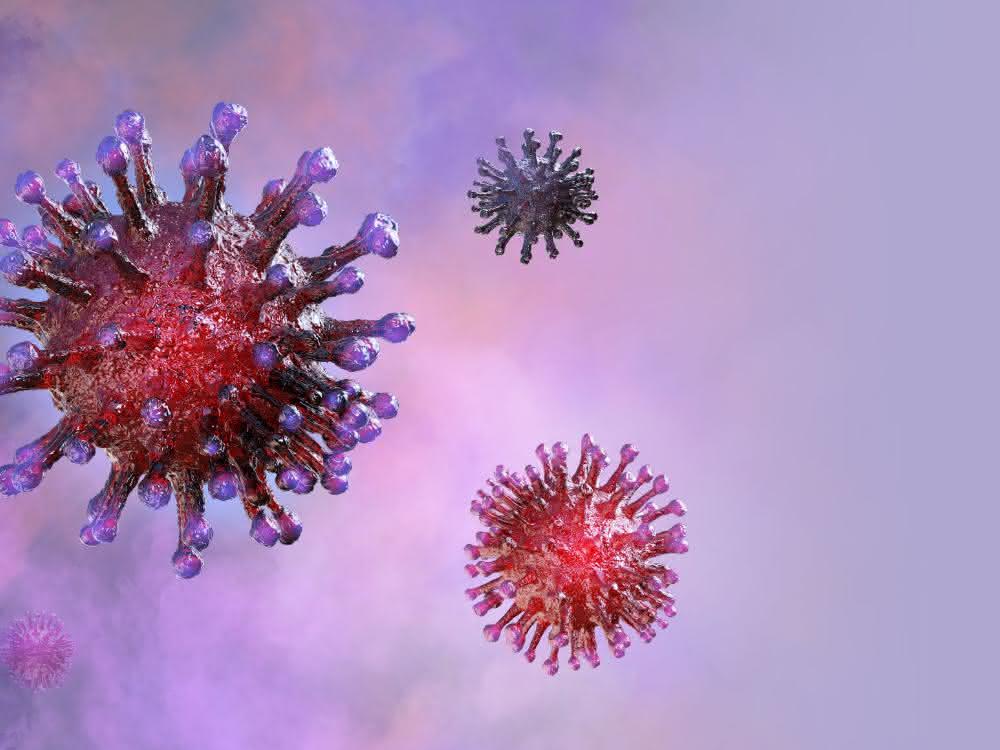 Antikörper nach SARS-CoV-2-Infektion: Sensitivität von Antikörpertests und Nachweisdauer Coronaviren (Darstellung, künstlich)
