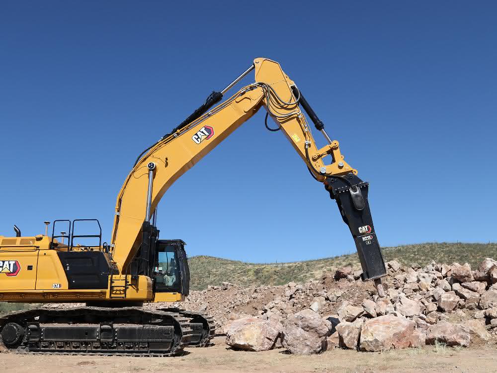 Anbaugeräte: Neue Hydraulikhämmer von Caterpillar und Zeppelin