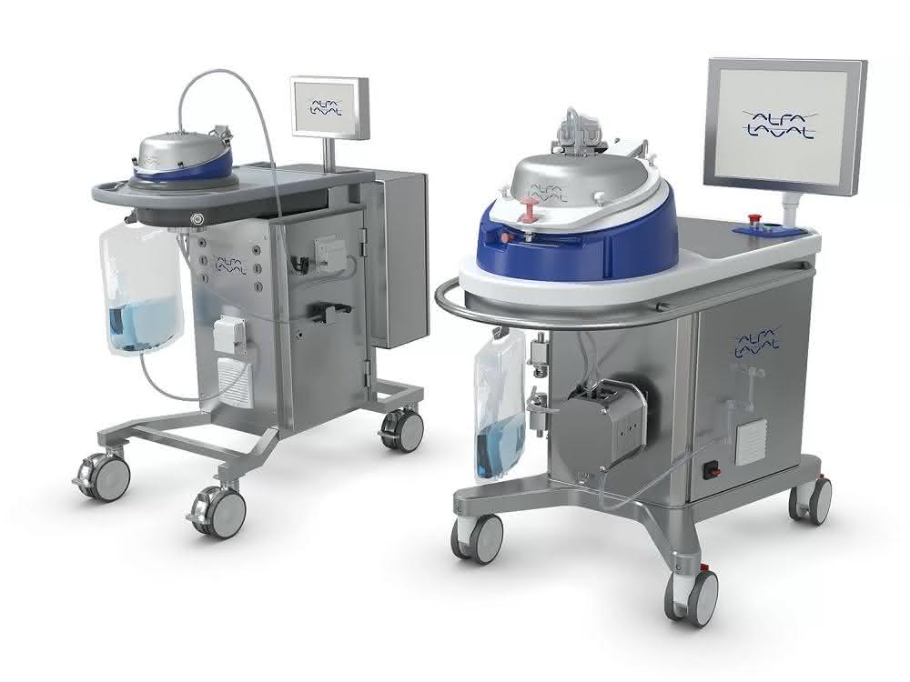 Zwei CultureOne-Separatoren von Alfa Laval (Modell Primo und Modell Maxi)