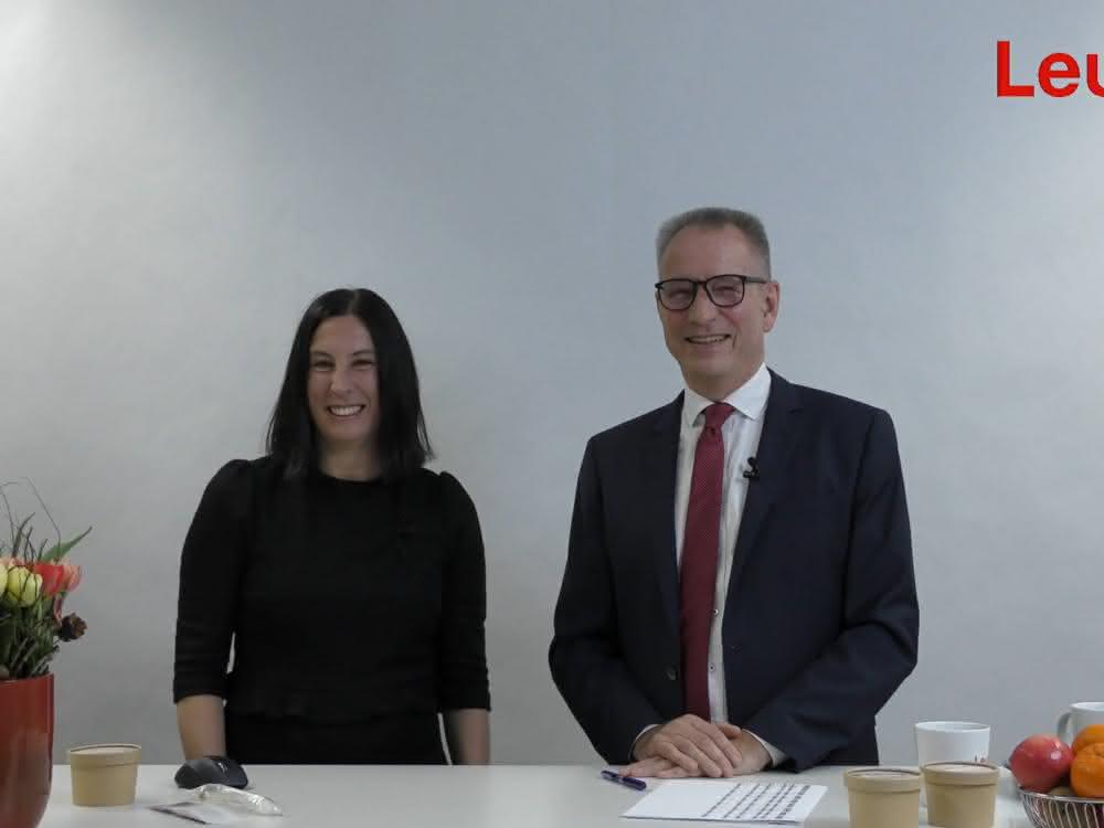 Company spokeswoman Martina Schili and CEO Ulrich Balbach