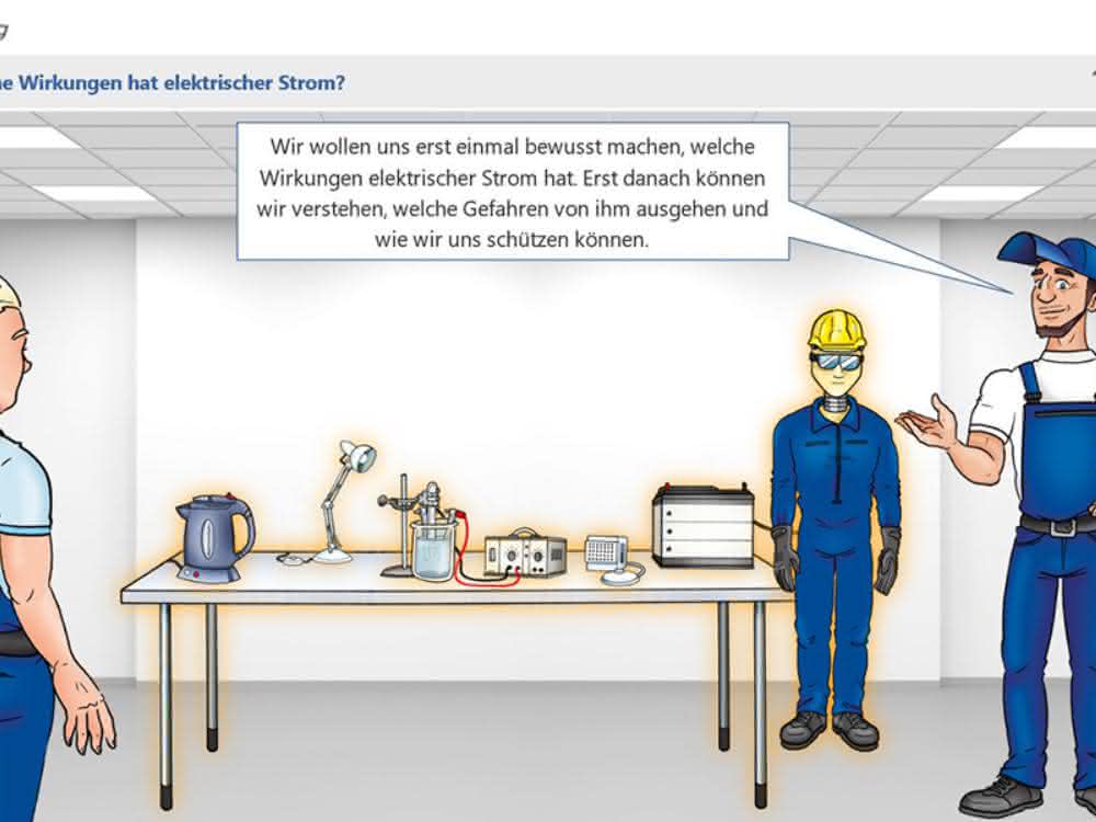 E-learning course "Dangers and effects of electricity"