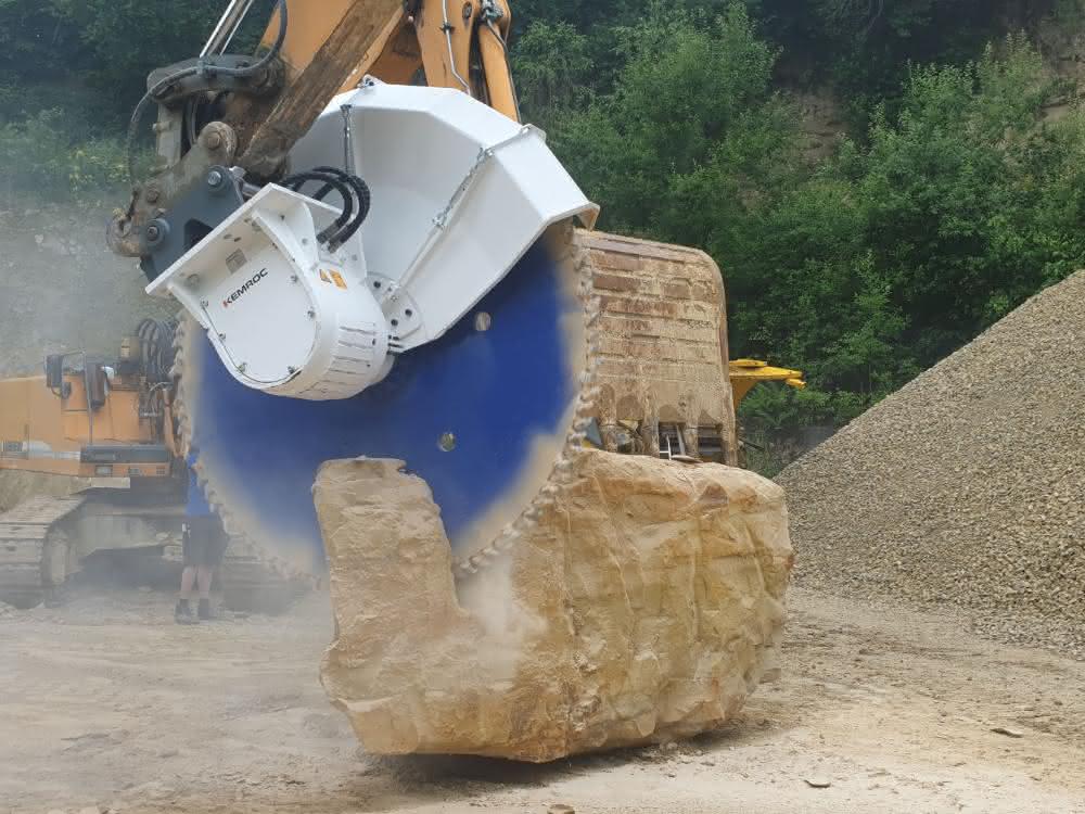 Tiefbau: Naturwerkstein zeitsparend abrichten