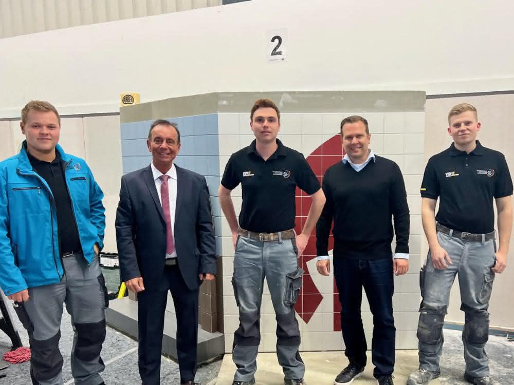 Fliesen-Nationalmannschaft trainierte bei Ardex für Weltmeisterschaft 2022