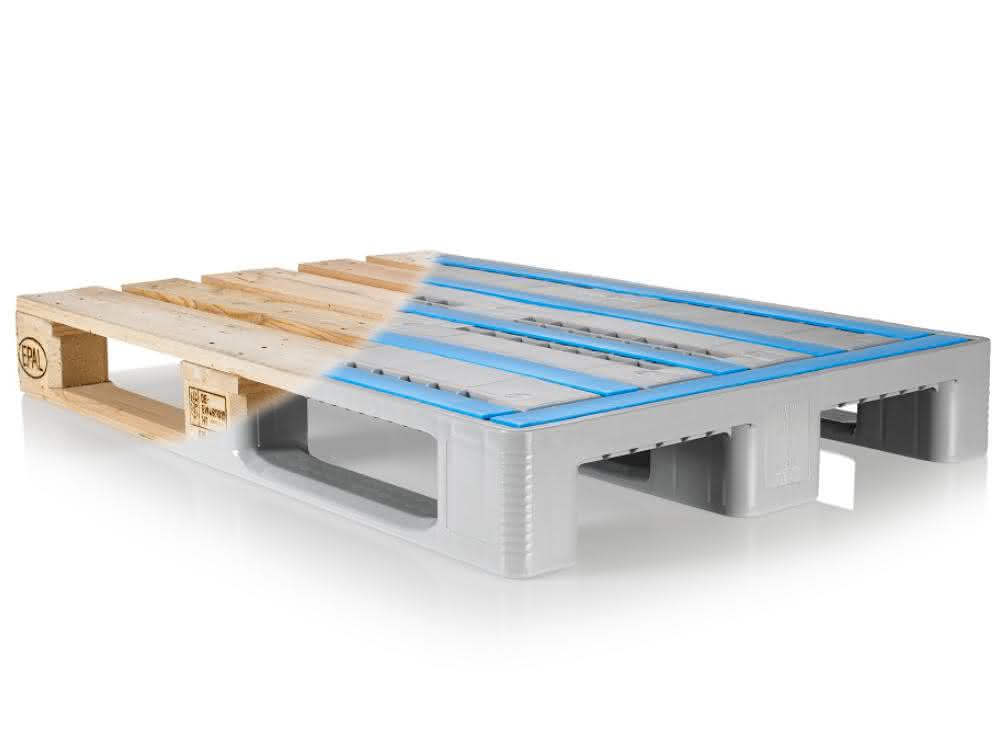 Plastic pallet made of polyethylene