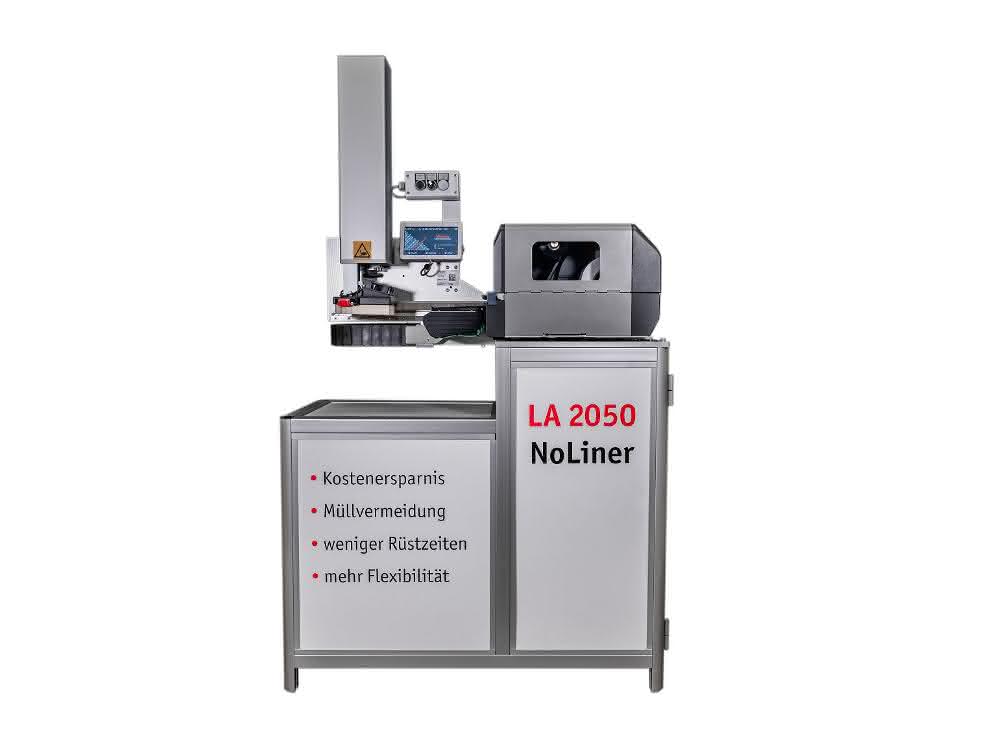 Noliner label dispenser