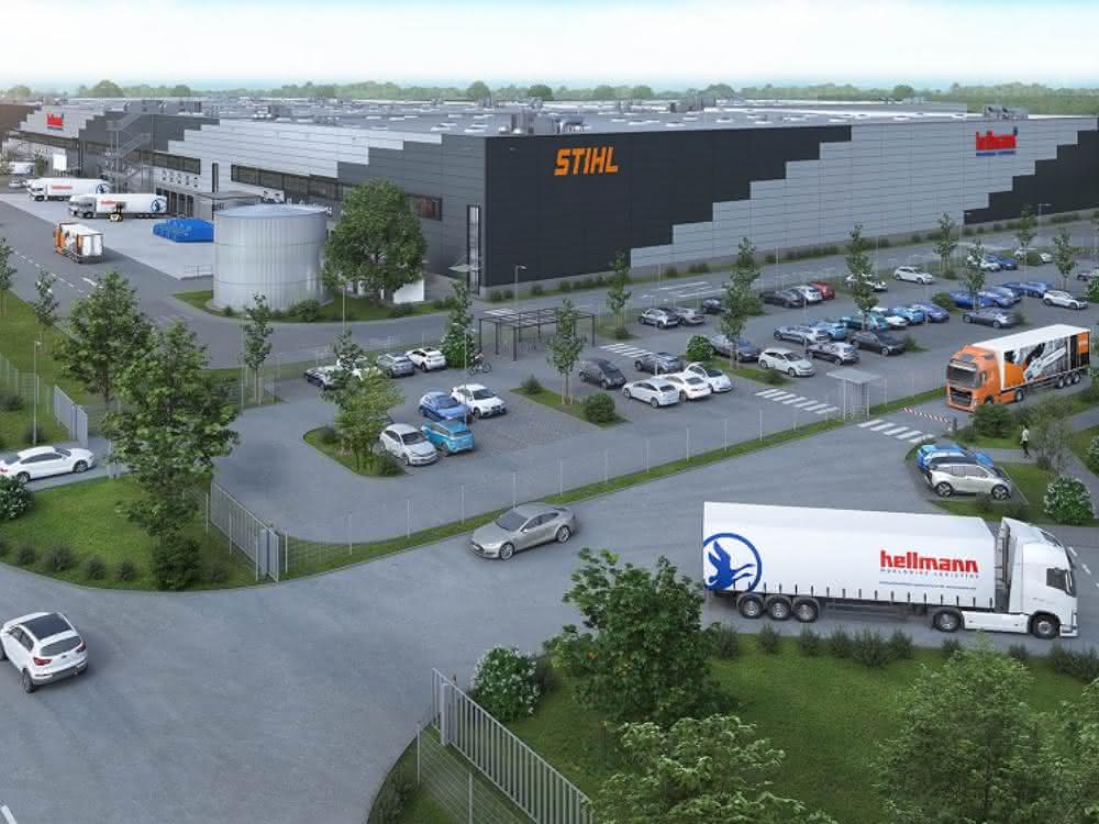 Hellmann takes over central warehouse for Stihl and rents new location in Saarland