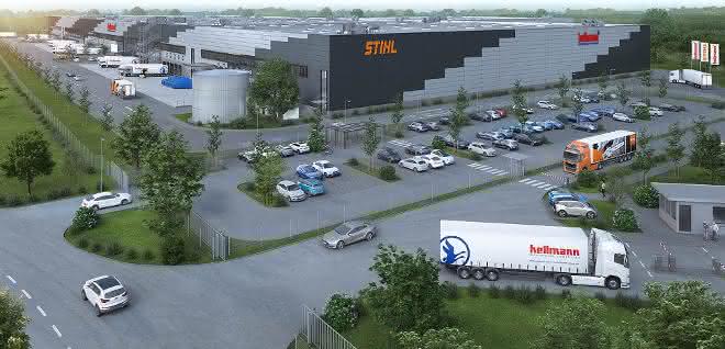 Hellmann takes over central warehouse for Stihl and rents new location in Saarland