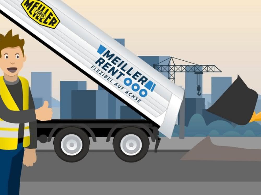 Neu: Meiller Rent: Mietangebot für Kippanhänger