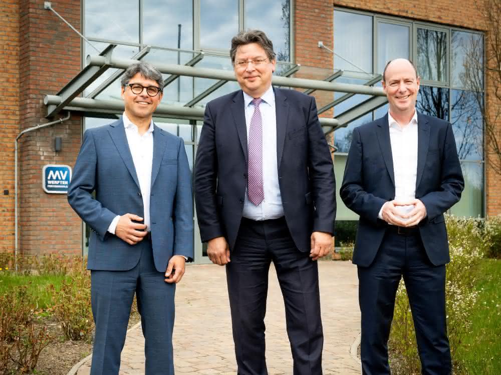Dr. Peter Fruhstorfer, Reinhard Meyer und Dr. Wilhelm Plüster