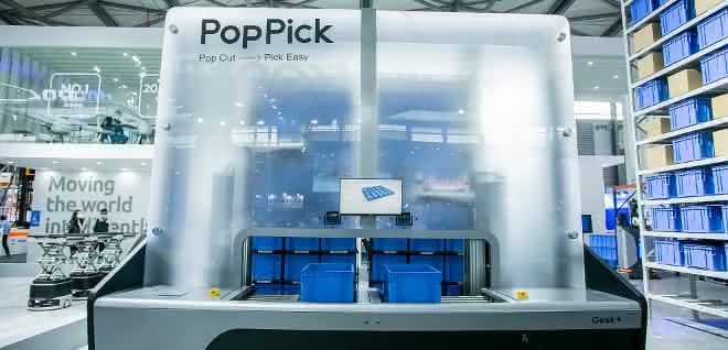 Geek+ Robotik-Lösungen PopPick und 8-Meter-RoboShuttle debütieren Geek+ Robotik-Lösungen PopPick und 8-Meter-RoboShuttle debütieren