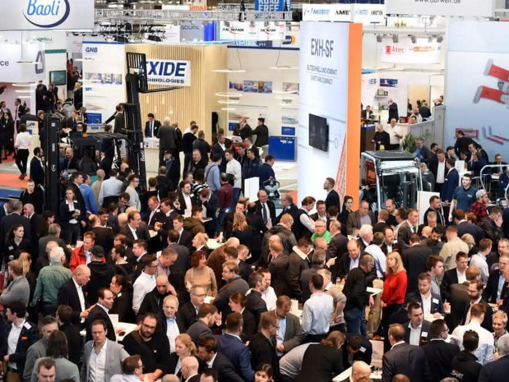 Logimat trade fair crowds